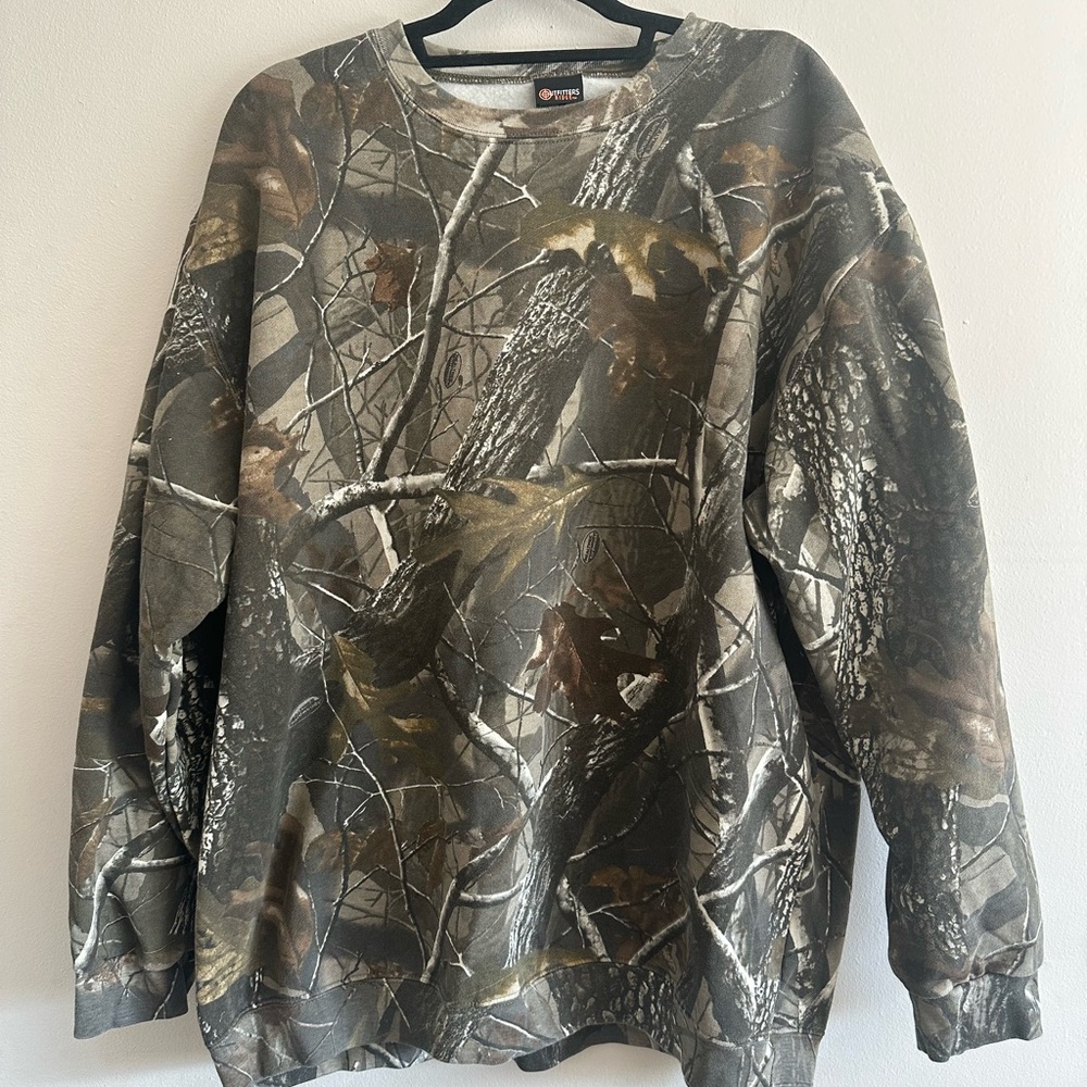 Camo Crewneck Sweater for Men